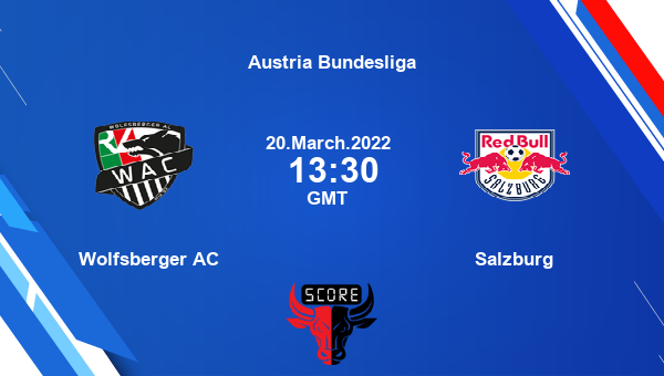 Wolfsberger AC vs Salzburg livescore, Match events WAC vs SLZ, Austria Bundesliga, tv info