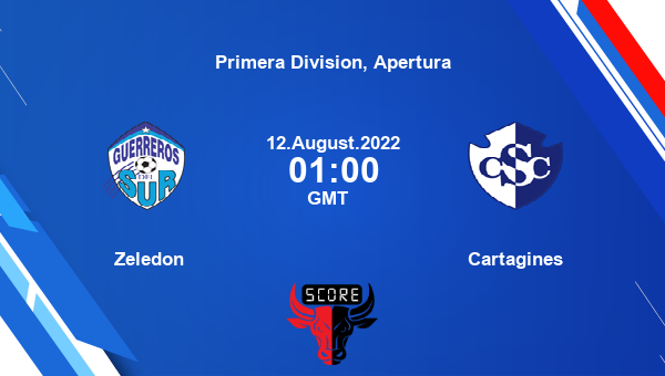 Zeledon vs Cartagines live score, Head to Head, ZEL vs CAR live, Primera Division, Apertura, TV channels, Prediction