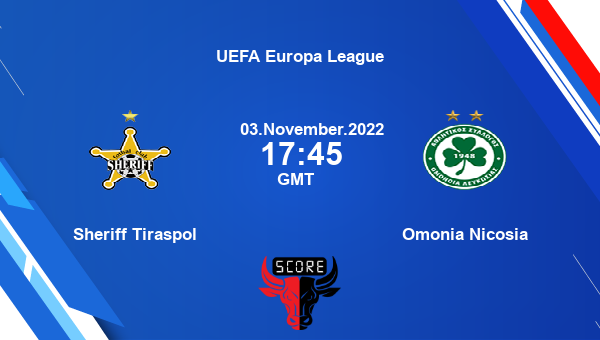 Sheriff Tiraspol vs Omonia Nicosia live score, Head to Head, POL vs OMO live, UEFA Europa League, TV channels, Prediction