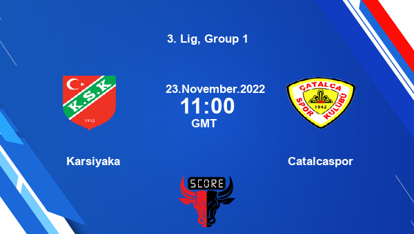 Karsiyaka vs Catalcaspor live score, Head to Head, KAR vs CAT live, 3. Lig, Group 1, TV channels, Prediction