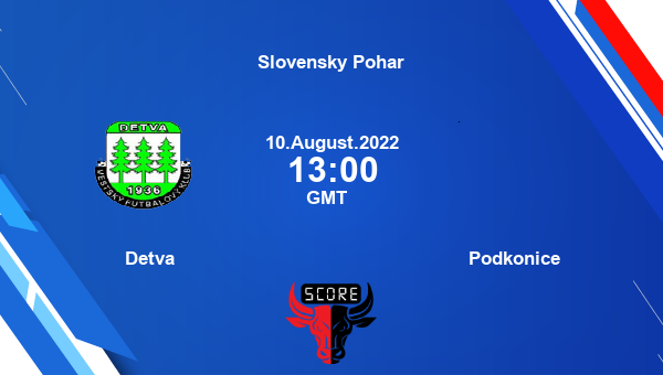 Detva vs Podkonice live score, Head to Head, DET vs PODK live, Slovensky Pohar, TV channels, Prediction